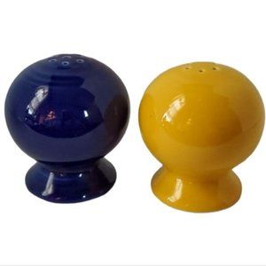 Fiestaware Fiesta Shaker Salt Pepper Daffodil Yellow Twilight Blue